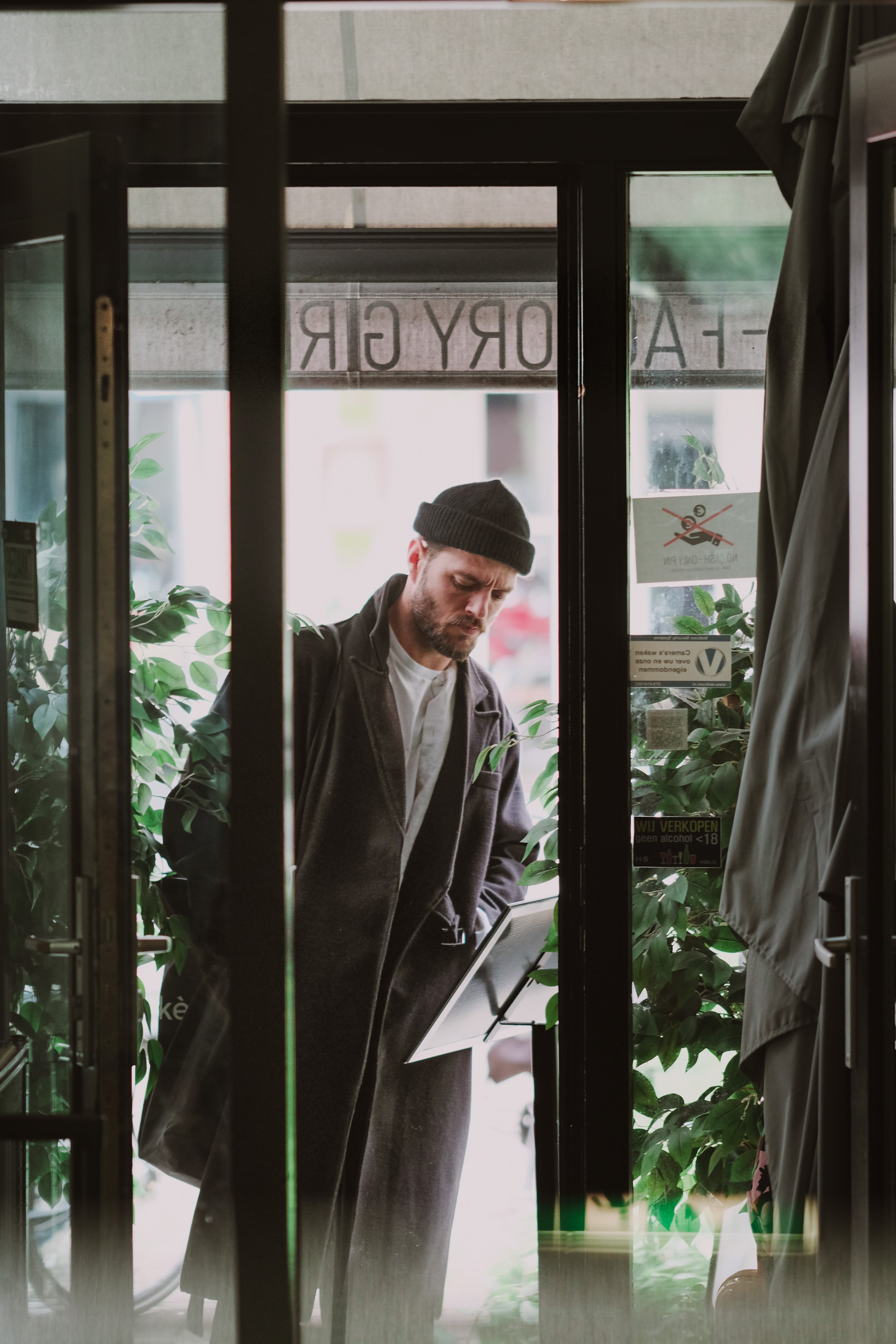 Guest arriving through the door for a Factory Girl event