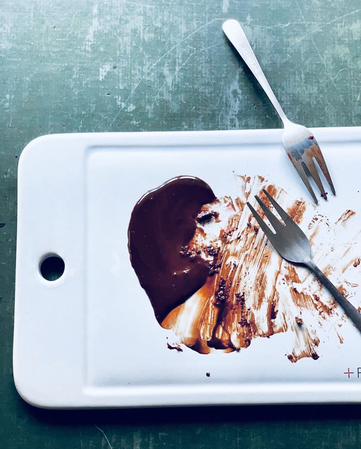 Factory Girl Rykestrasse — shared chocolate dessert board with two forks after a private event