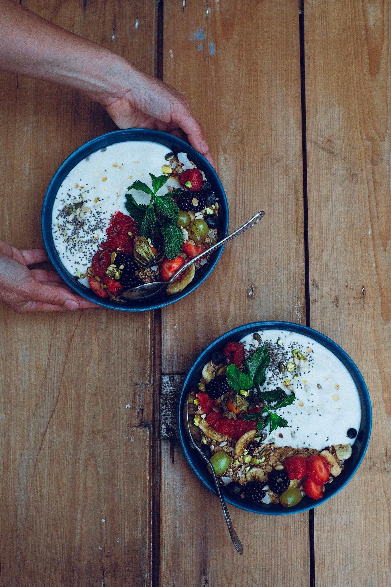 Two Factory Girl bowls sharing the same table